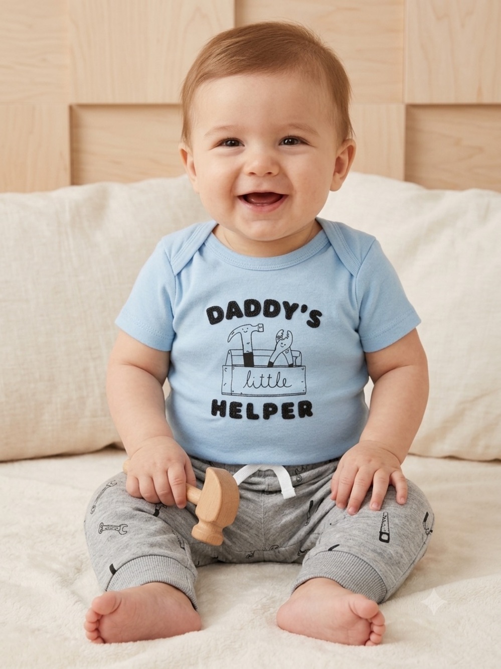 🎉(6m) Carter's “Daddy's Little Helper" 2-Piece Outfit Set